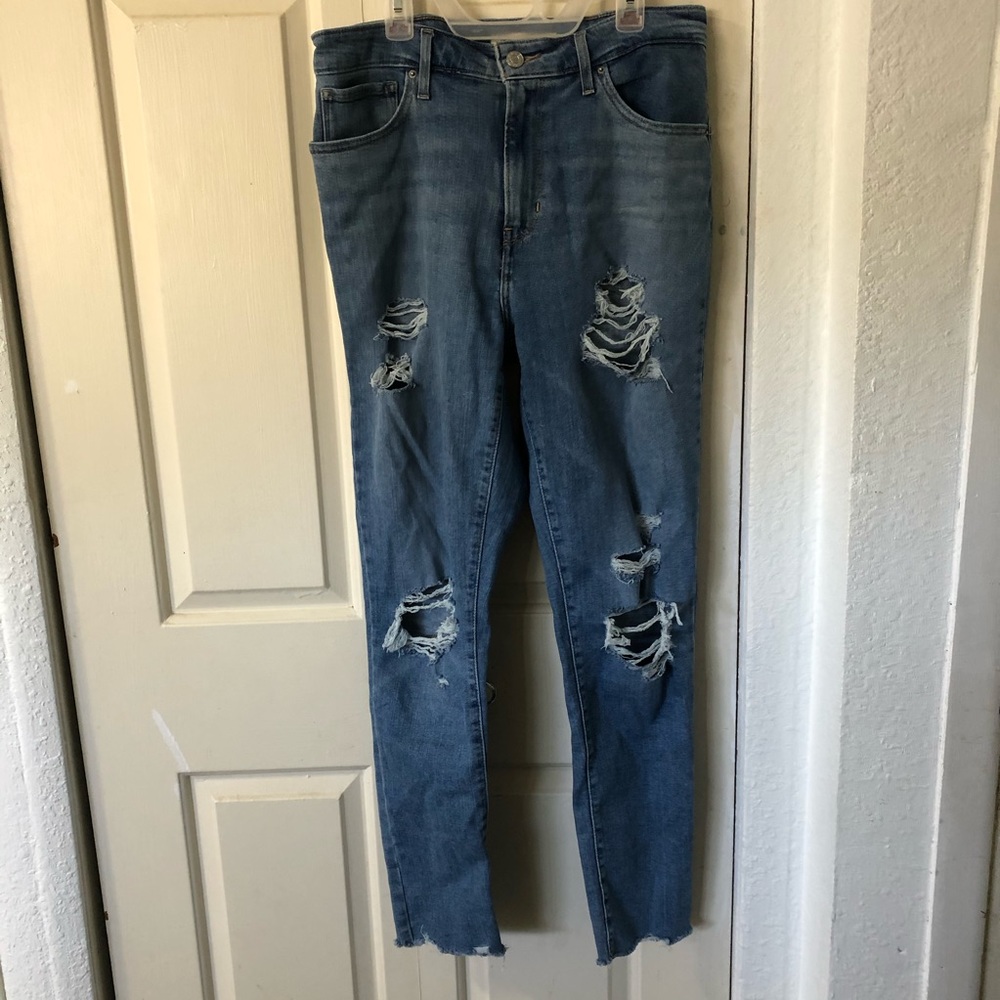 Levi’s Blue Ripped Jeans - Picture 2 of 8